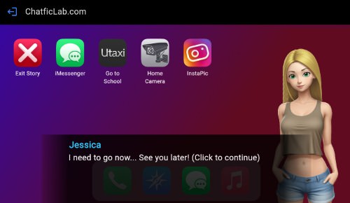 Phone home‑screen chat style